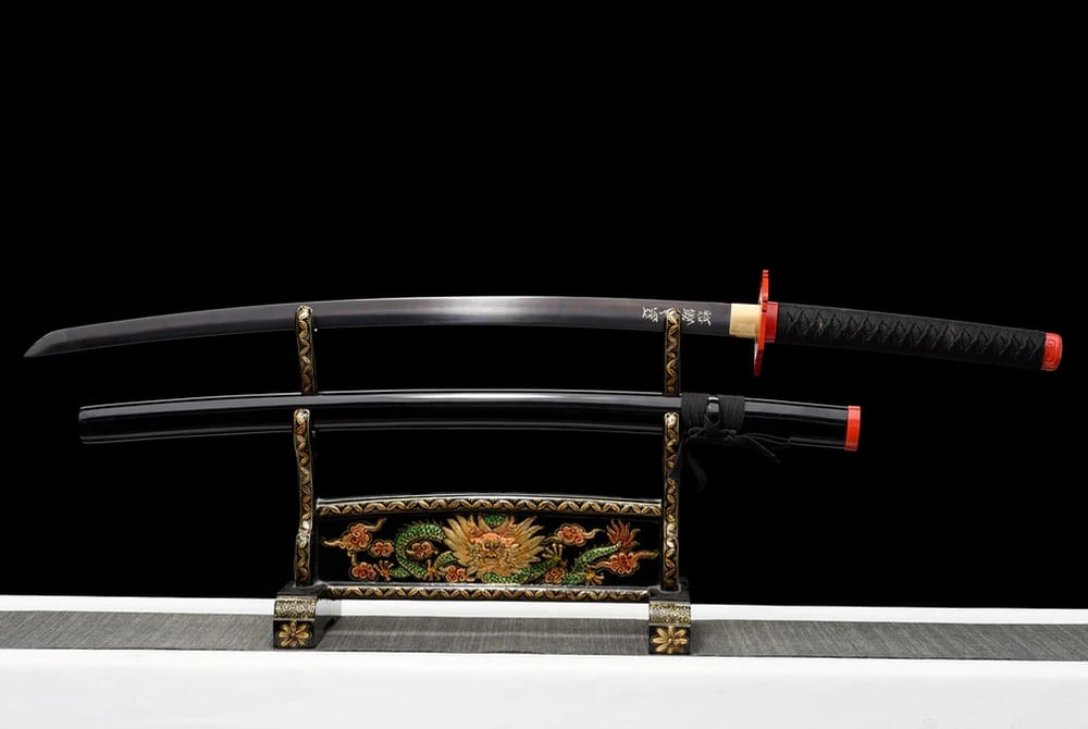 Giyu Tomiokan musta katana (Demon Slayer) – kuva 1